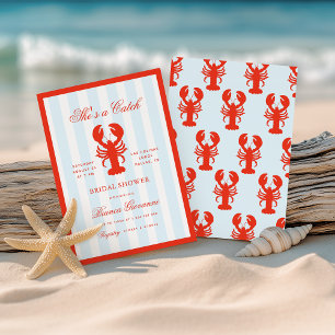 Invitation Homard Elle est une prise de plage Fête de mariage
