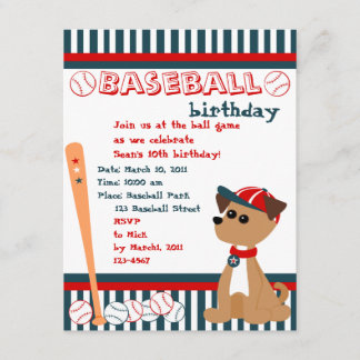 Invitation Home Run Doggie !