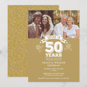 Invitation Hommage Au 50ème Anniversaire Mariage 2 Photo