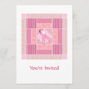 Invitation Hommage rose aux survivants du cancer du sein en s