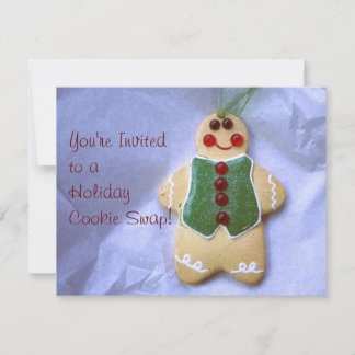 Invitation Homme de pain d'épices