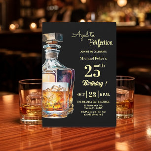 Invitation Homme vieilli à la perfection 25 ans Whisky Annive