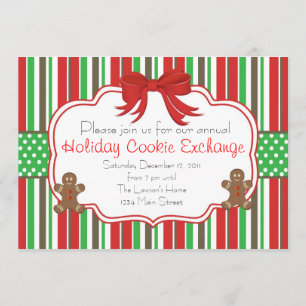 Invitation Hommes de pain de gingembre de l'échange de biscui