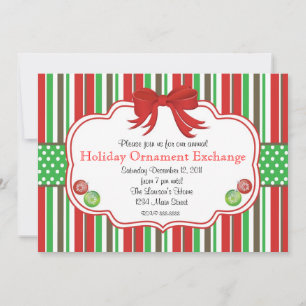 Invitation Hommes de pain de gingembre de l'échange d'ornemen