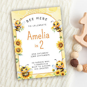 Invitation Honey Bee 2e anniversaire