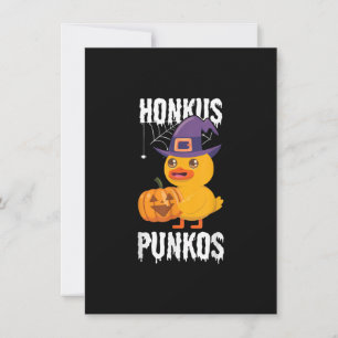 Invitation Honkus Ponkus Funny Duck Halloween Conception de s