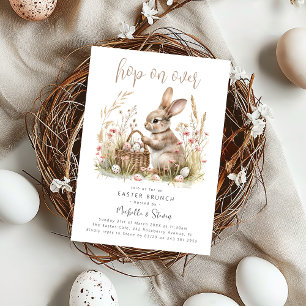 Invitation Hop On Over   Brunch de Pâques