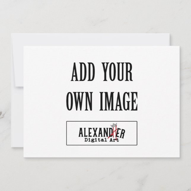 Invitation horizontale à plat de 5 po sur 7 po A7 (Devant)