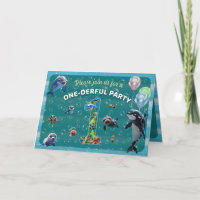 Invitation horizontale d'un seul derful Party