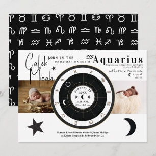 Invitation Horoscope Personnalisé Signe Solaire Lune Annonce 