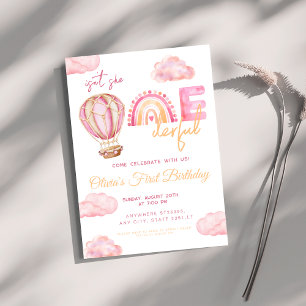 Invitation Hot Air Balloon n'est-elle pas magnifique 1er anni