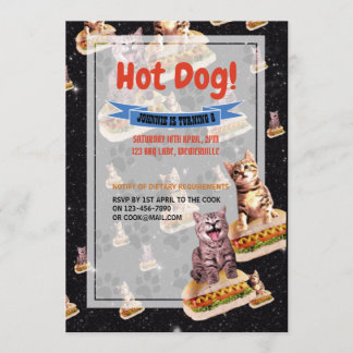 Invitation Hot Chig Cat Party