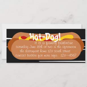 Invitation Hot Dog ! Parti