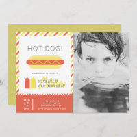 HOT DOG! Photo moderne Red & Yellow Kids Anniversa