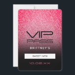 Invitation Hot rose noir Ombre Parties scintillant Sweet 16th<br><div class="desc">Peut être customisé pour répondre à vos besoins.
© Gorjo Designs. Fait pour vous via la plateforme Zazzle. 

// Besoin d'aide pour customiser votre design ? Vous avez d'autres idées ? N'hésitez pas à me contacter (Zoe) directement.</div>