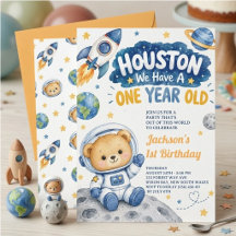 Houston, nous avons un enfant de 1 an pour son 1er