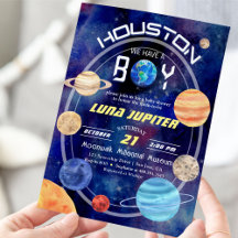 Houston Nous avons un petit Baby shower de planète
