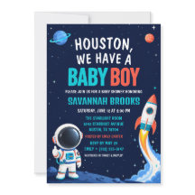 Houston, nous avons une fête de bébé garçon dans l