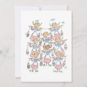 Invitation Huit employées de maison