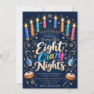 Invitation Huit Nuits folles de Hanoukka