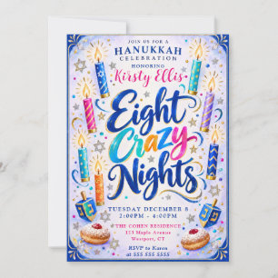 Invitation Huit Nuits folles de Hanoukka