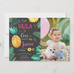 Invitation Hula tropicale sur plus de 1er anniversaire Photo