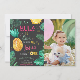 Invitation Hula tropicale sur plus de 1er anniversaire Photo
