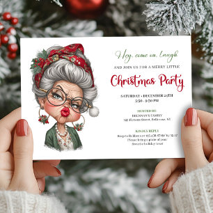 Invitation humoristique et fantaisiste de Noël pou