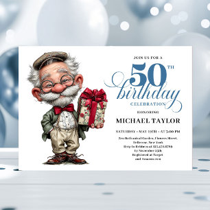 Invitation humoristique pour les 50 ans de l'homme