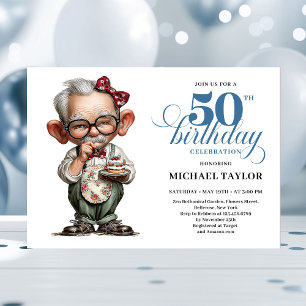 Invitation humoristique pour les 50 ans de l'homme
