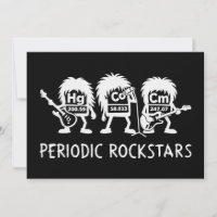 Humour de chimie des Rockstars périodiques