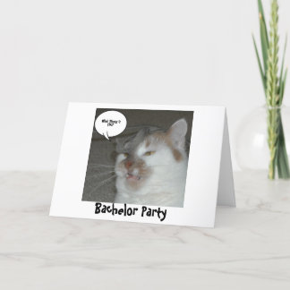 Invitation Humour du Bachelor Party