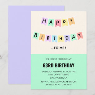 Invitation Humour Joyeux Anniversaire 63e anniversaire