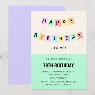 Invitation Humour Joyeux Anniversaire 79e anniversaire
