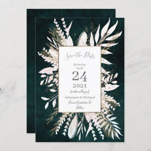Invitation Humour rustique Les plantes vertes sauvent la date