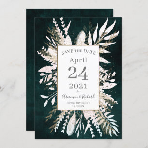 Invitation Humour rustique Les plantes vertes sauvent la date