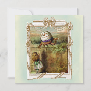 Invitation Humpty Dumpty et Alice