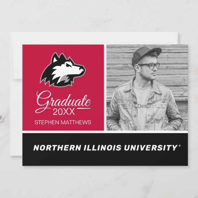 Invitation Huskies de Northern Illinois | Diplômé (Devant)