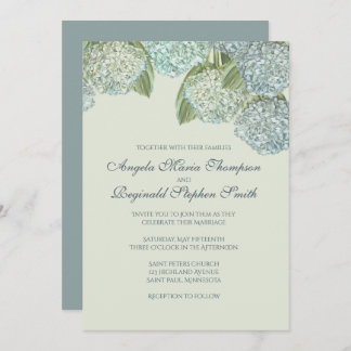 Invitation Hydrangea Bleu/Vert Sage