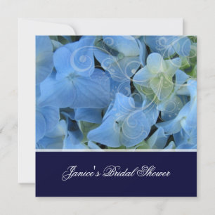 Invitation Hydrangea bleue / douche de mariée romantique / ma