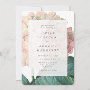 Invitation Hydrangea Vintage rose