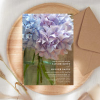 Hydrangeas Blue Mason Jar Mariage