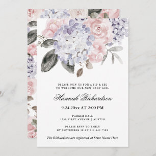 Invitation Hydrangeas Vintages  Sip et Voir