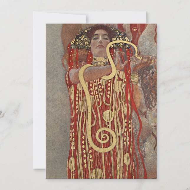 Invitation Hygieia par Gustav Klimt, Art Nouveau ancien (Devant)