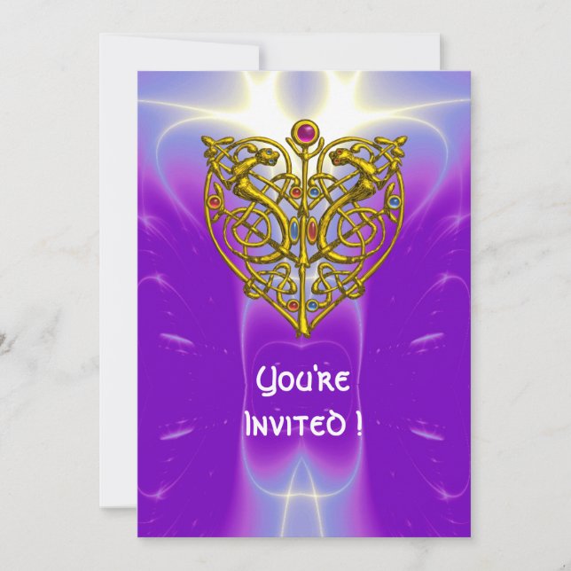 Invitation HYPER VALENTINE rose violet (Devant)