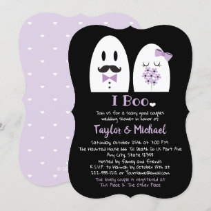 Invitation I Boo Wedding shower des couples d'Halloween
