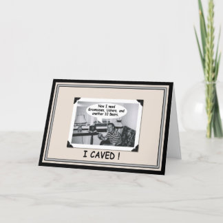 Invitation I Caved - besoin Groomsmen! - FUNNY
