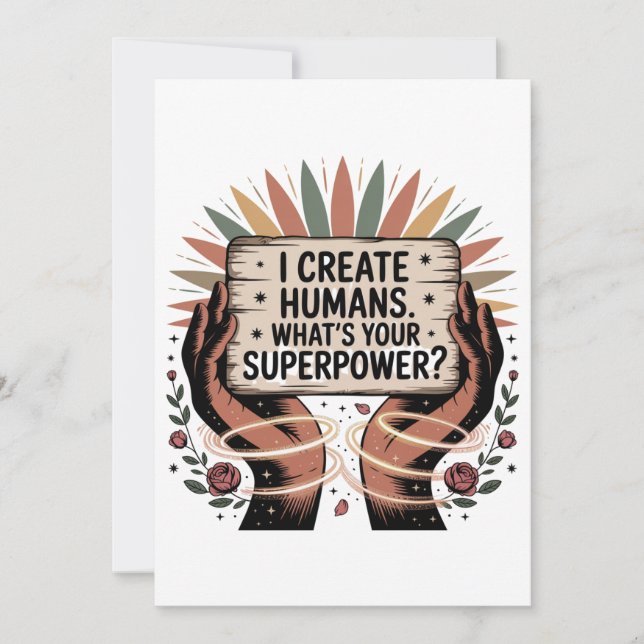 Invitation I Create Humans. What’s Your Superpower (Devant)