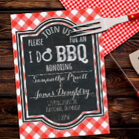 I Do BBQ Couple's Coed Fiançailles & Fête des mari