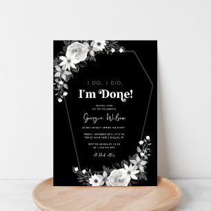 Invitation I Do I'm Done Funeral Theme Divorce Party